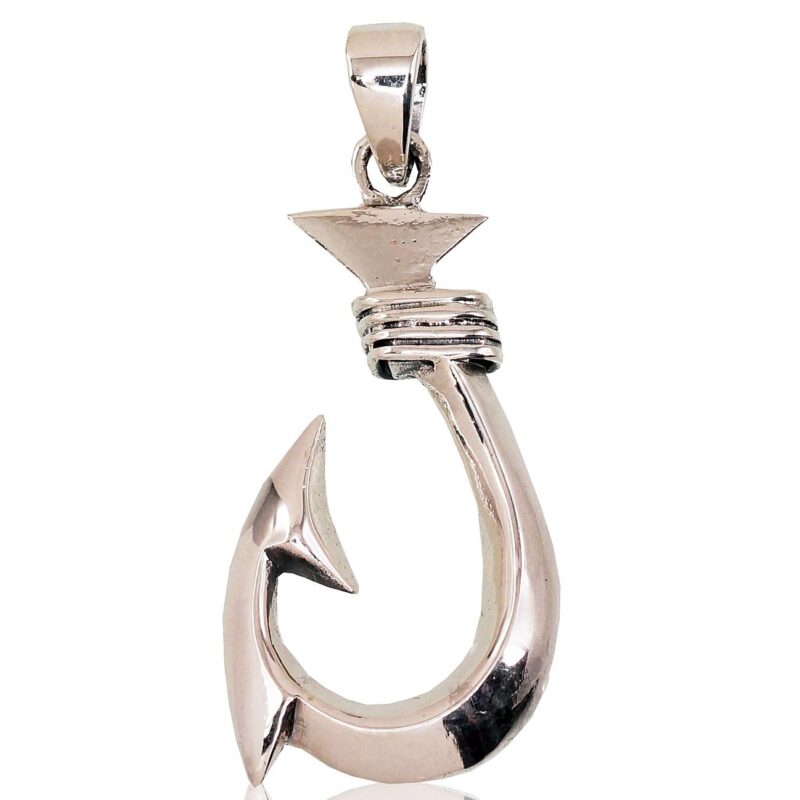 Серебряный кулон Крючок